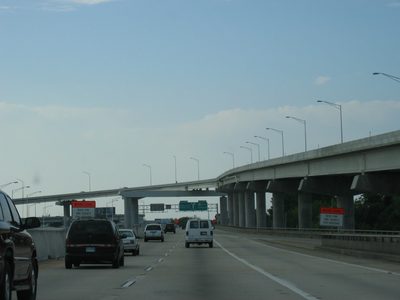 Fly over on Charleston side of bridge